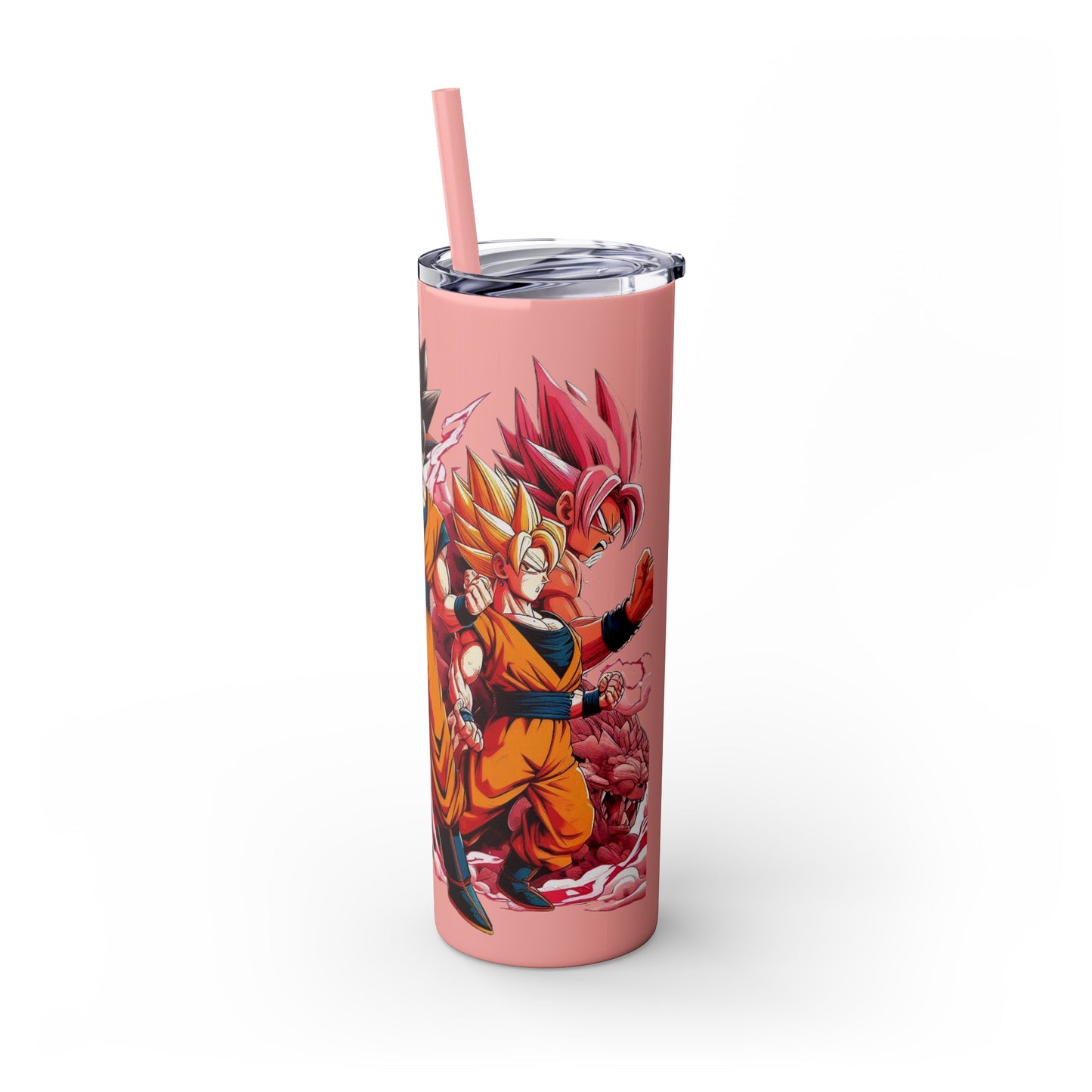 Goku Skinny Tumbler with Straw, 20oz