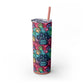 "Dog MOM" Personalized Skinny Tumbler with Straw, 20oz