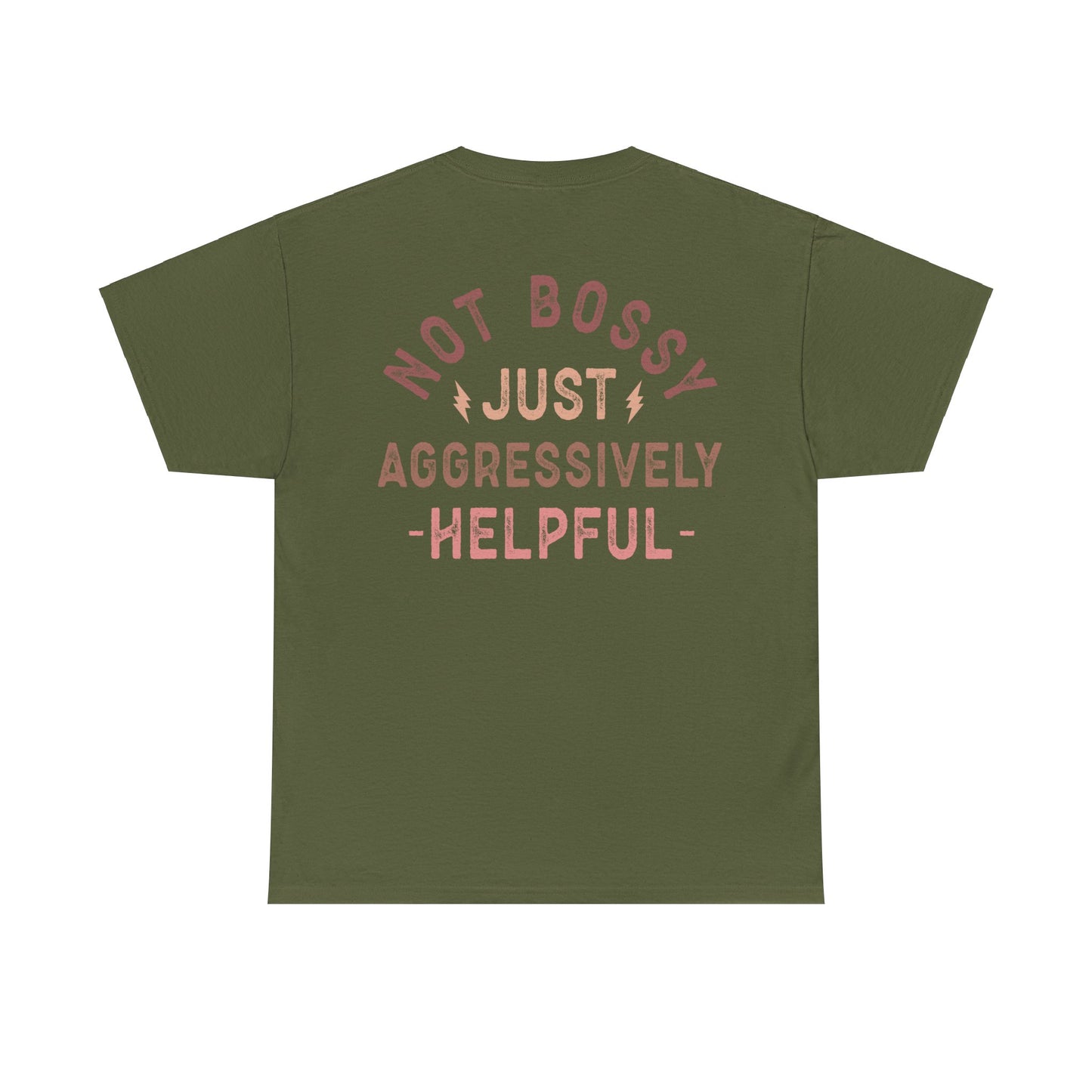 Nurse Not Bossy Just Aggressively Helpful Unisex Heavy Cotton Tee