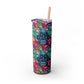 "Dog MOM" Personalized Skinny Tumbler with Straw, 20oz