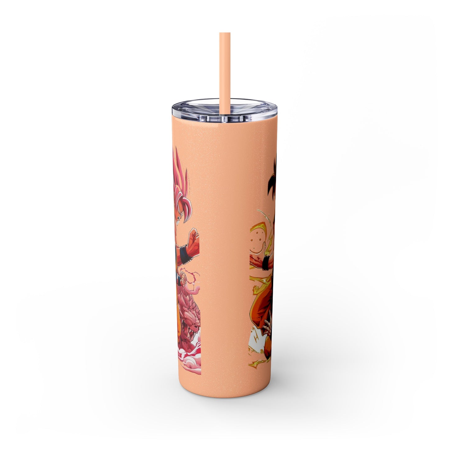 Goku Skinny Tumbler with Straw, 20oz