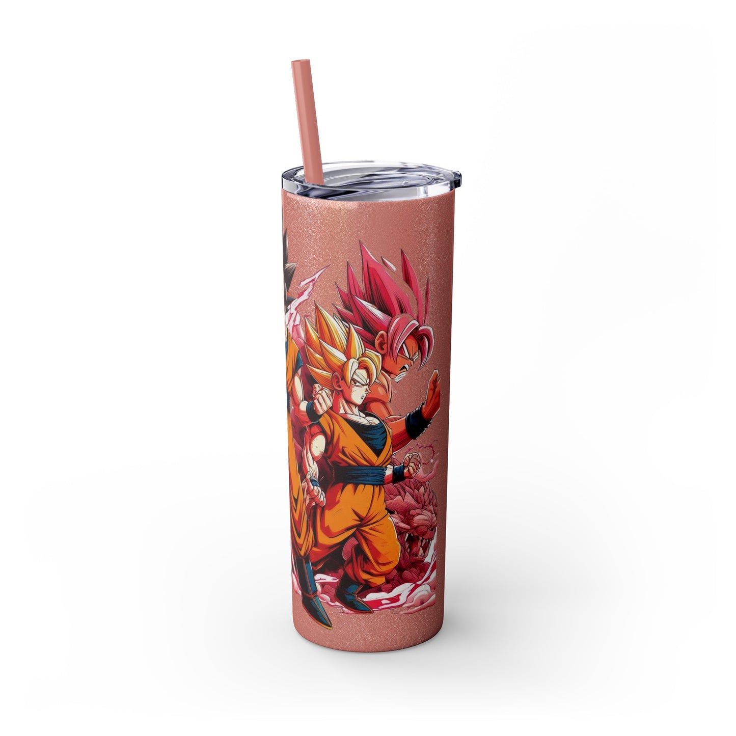 Goku Skinny Tumbler with Straw, 20oz