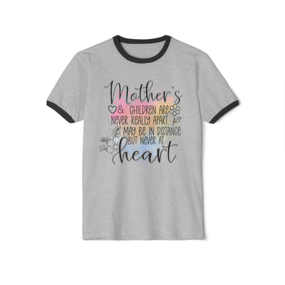 A MOTHER'S HEART Ringer Unisex Cotton T-Shirt