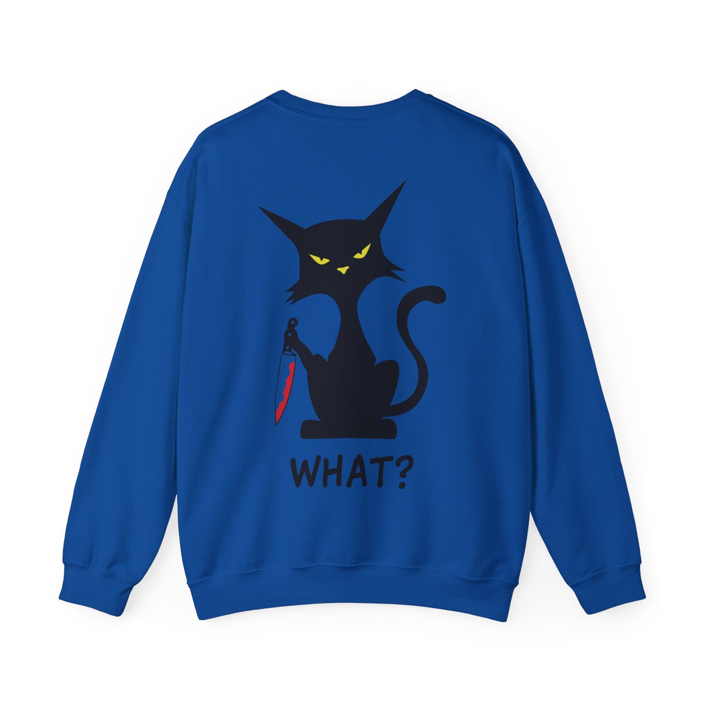 Meow, What Unisex Heavy Blend Crewneck Sweatshirt