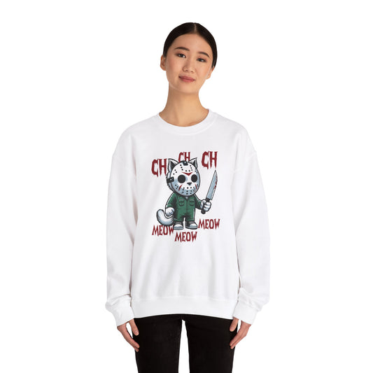 Meow, What Unisex Heavy Blend Crewneck Sweatshirt