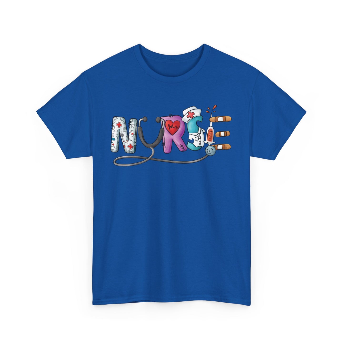 Nurse Not Bossy Just Aggressively Helpful Unisex Heavy Cotton Tee