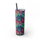 "Dog MOM" Personalized Skinny Tumbler with Straw, 20oz