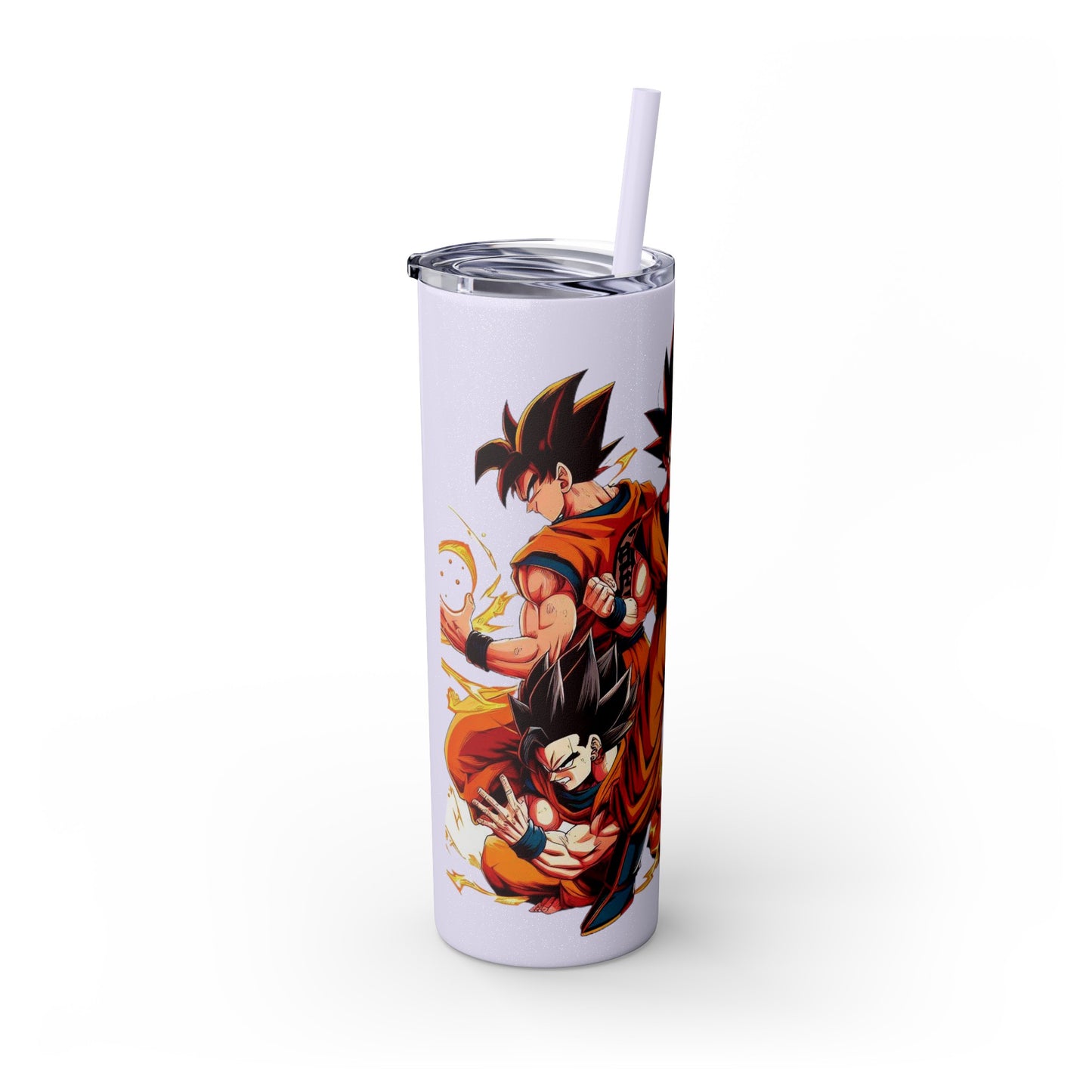 Goku Skinny Tumbler with Straw, 20oz