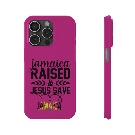 Jamaica Raised & Jesus Save iPhone Case