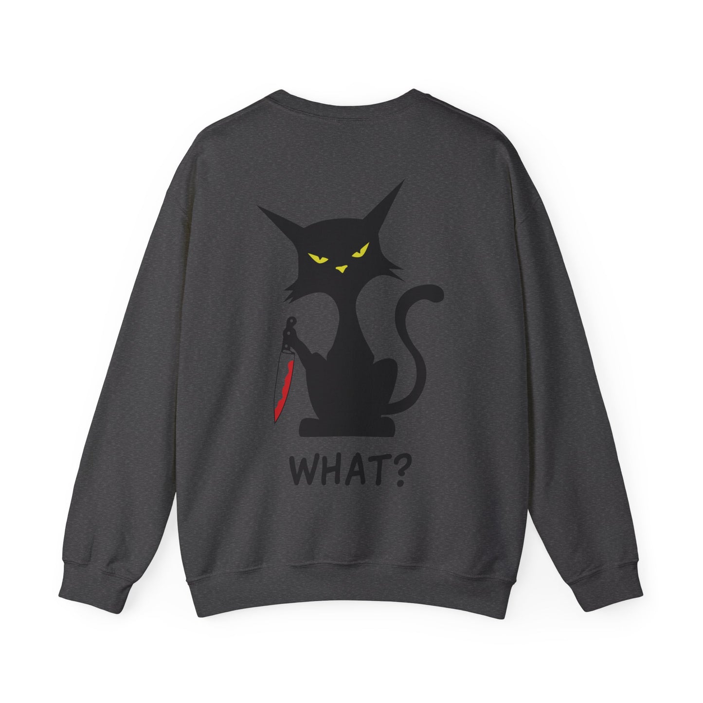 Meow, What Unisex Heavy Blend Crewneck Sweatshirt