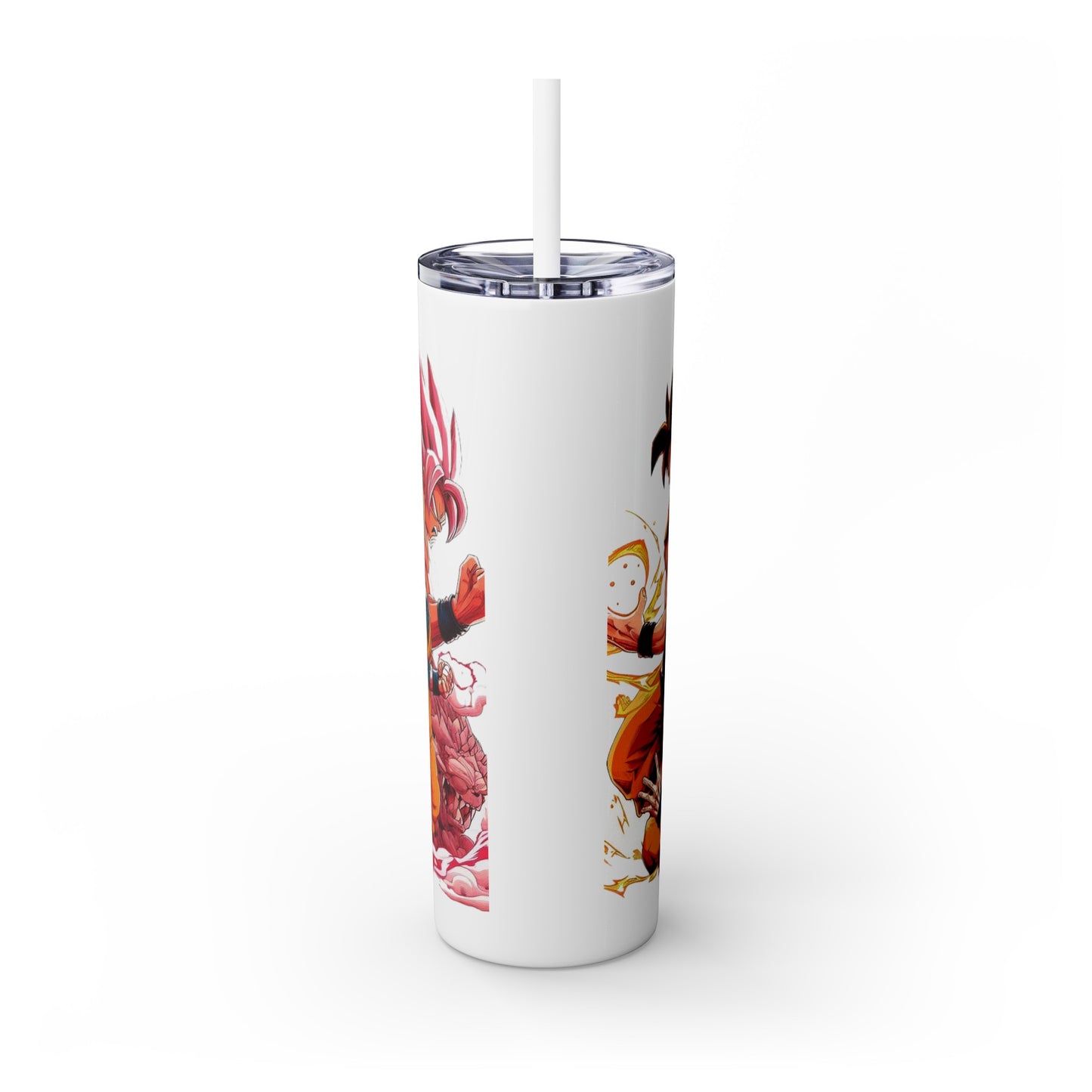 Goku Skinny Tumbler with Straw, 20oz