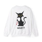 Meow, What Unisex Heavy Blend Crewneck Sweatshirt