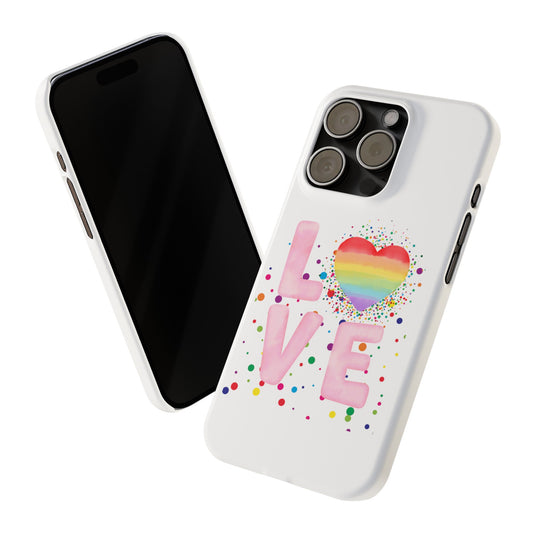 Colorful Pride Love Flexible Slim iPhone Case