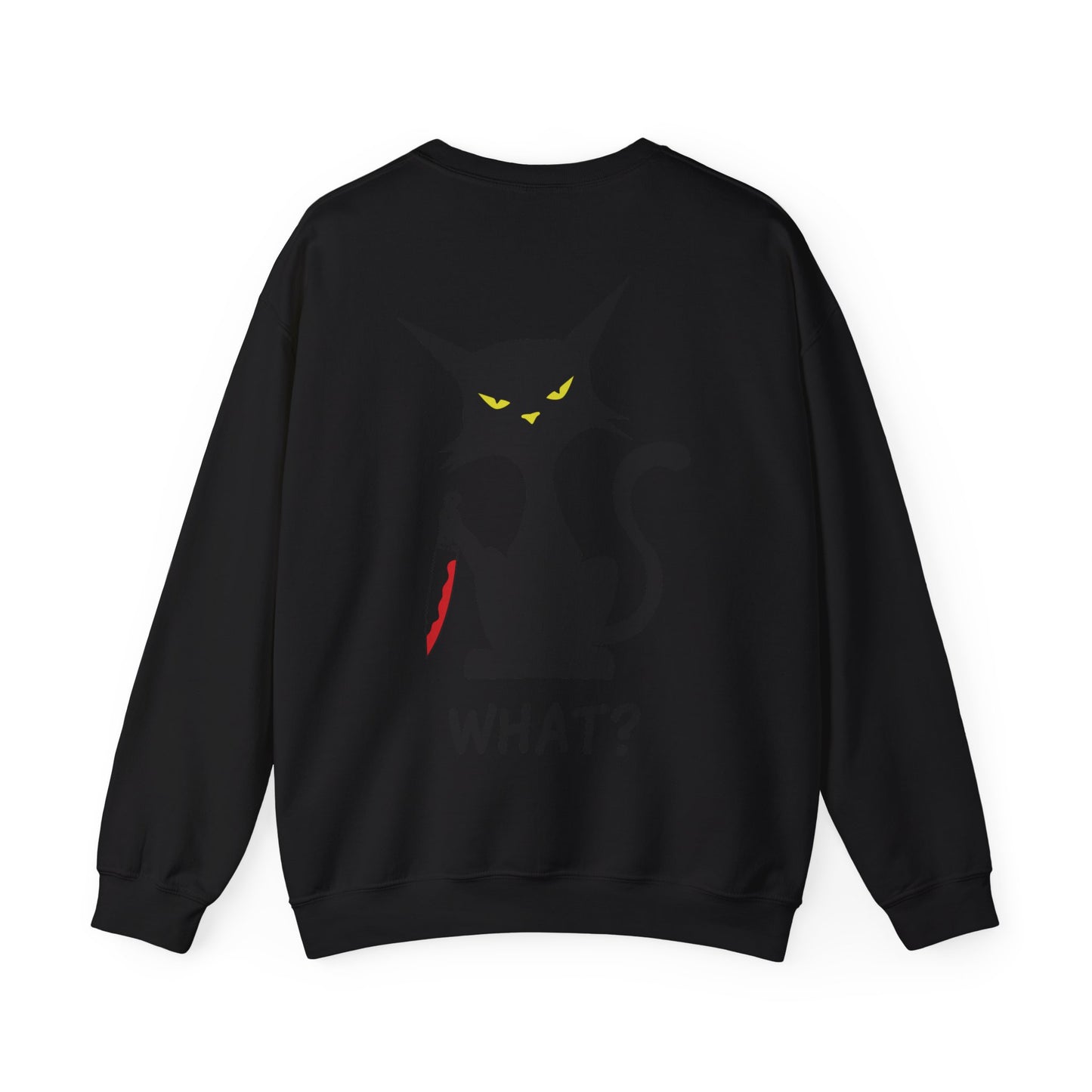 Meow, What Unisex Heavy Blend Crewneck Sweatshirt