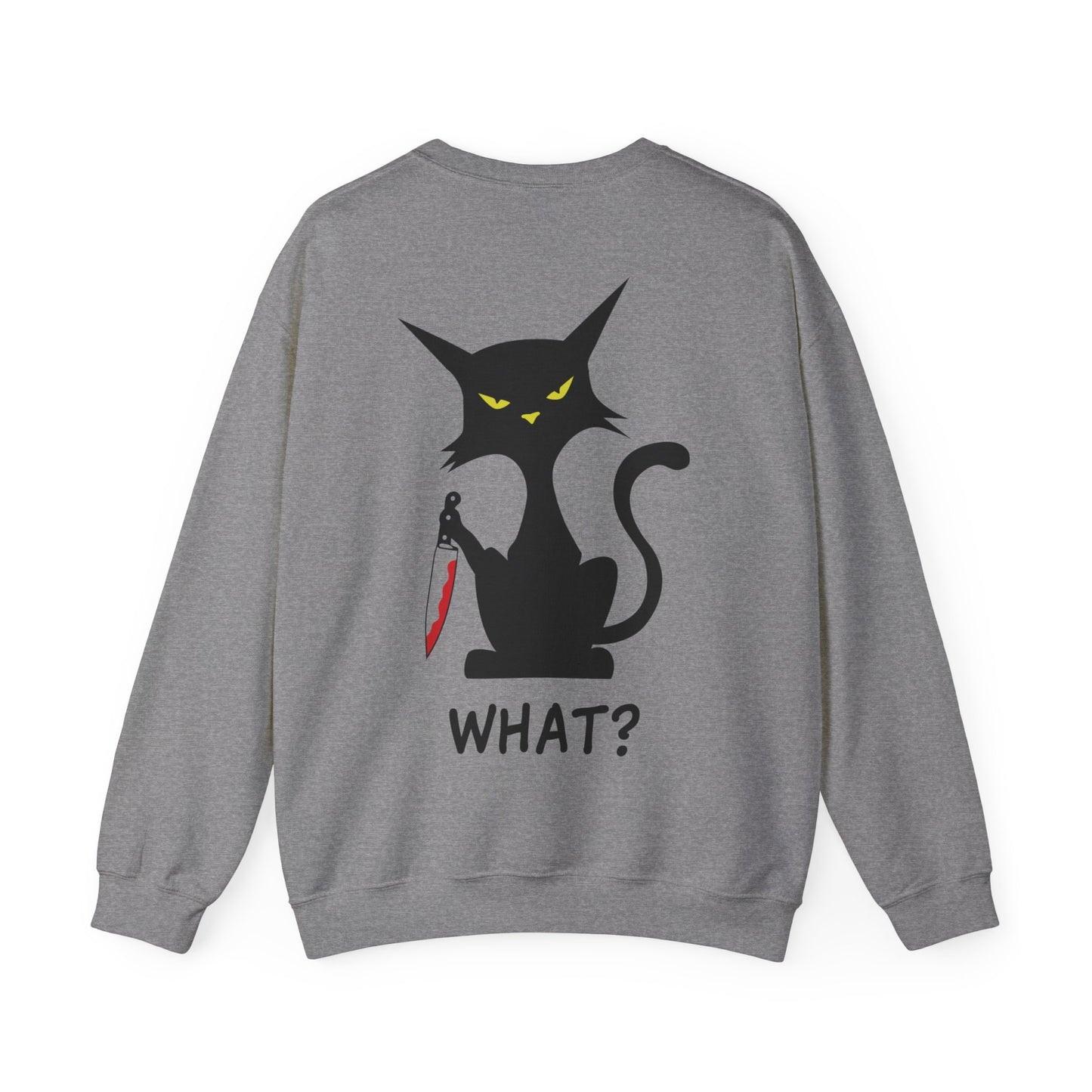 Meow, What Unisex Heavy Blend Crewneck Sweatshirt