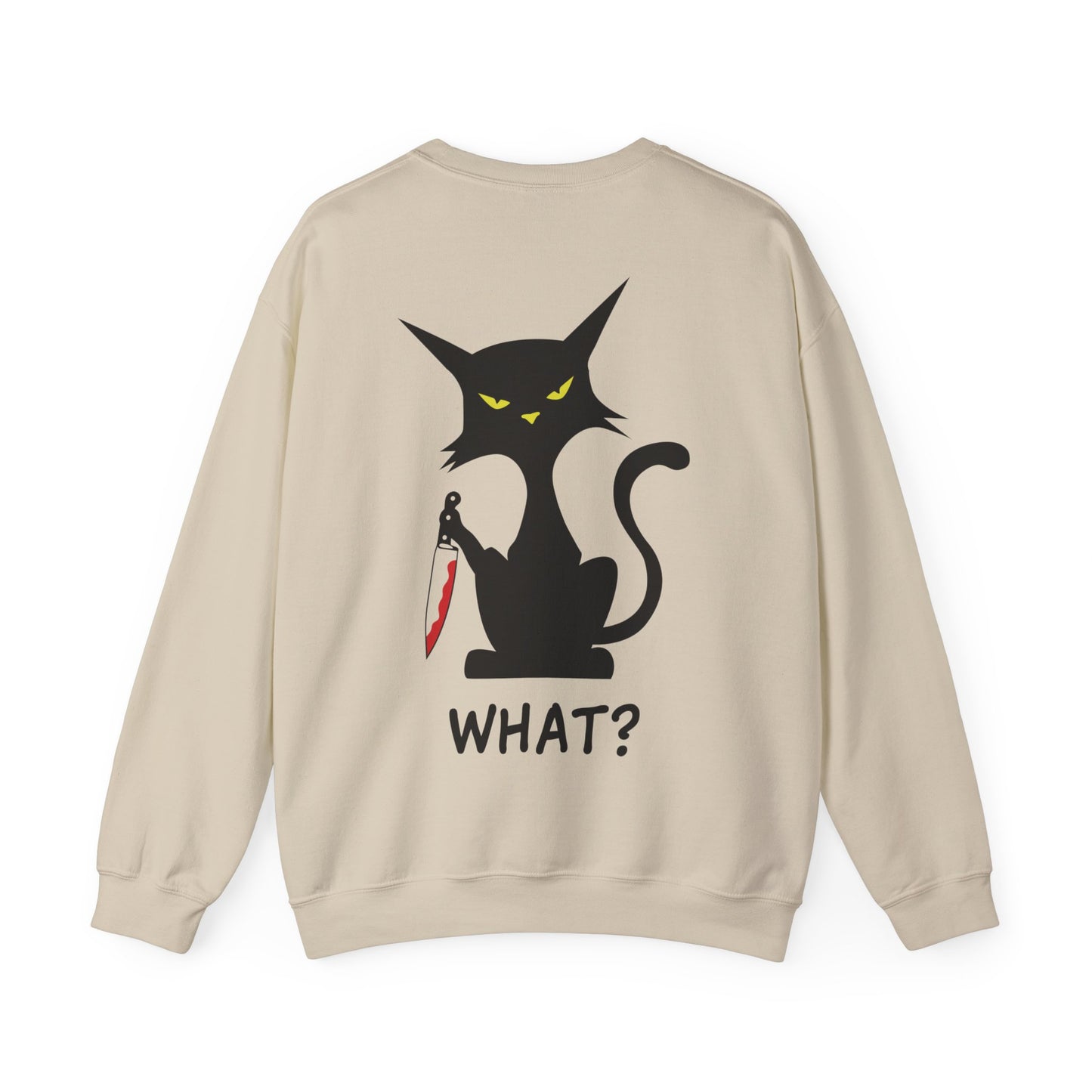 Meow, What Unisex Heavy Blend Crewneck Sweatshirt